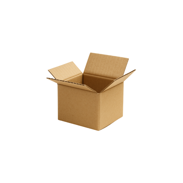 25x Karton | 127x127x127mm | 1-wellig | Fefco 0201