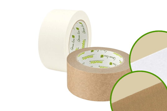 6x Monta Papierklebeband 50m x 50 mm | braun