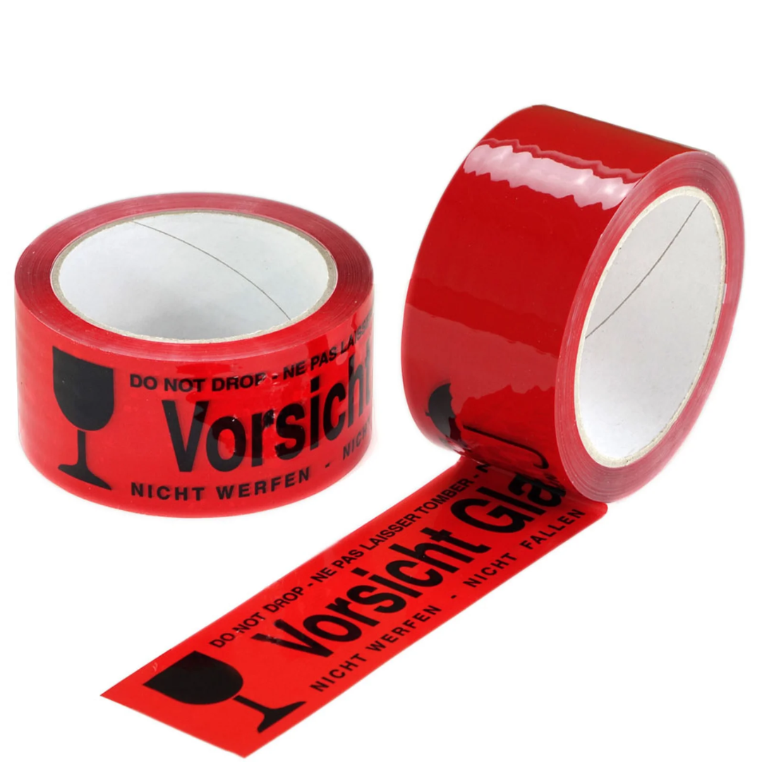 ❗SALE | 6x PP- Warnklebeband rot 50mm x 66m | "Palette nicht belasten!" ❗